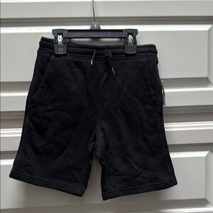 Black Athletic Shorts with Elastic Waistband